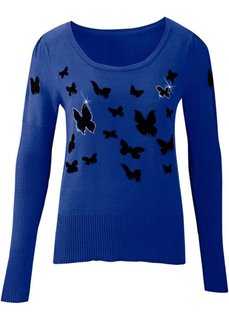 Пуловер (королевский синий) Bonprix