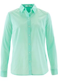 Блуза-рубашка с длинными рукавами (нежная мята) Bonprix
