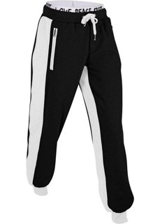 Длинные трикотажные брюки (черный) Bonprix