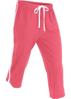 Спортивные брюки капри с эффектом стретч (ярко-розовый) Bonprix