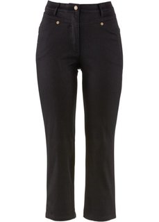 Брюки-стретч 7/8 (черный) Bonprix