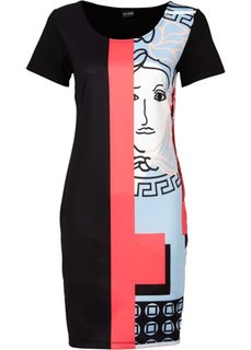Платье (черный с рисунком) Bonprix