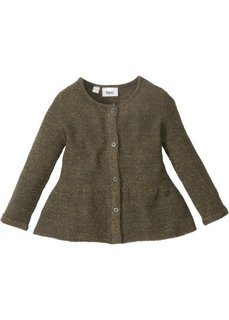 Кардиган с блестками (оливковый/золотистый) Bonprix