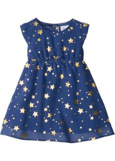 Платье с блестящим принтом (ночная синь/золотистый с рисунком) Bonprix