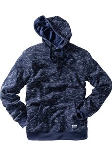 Свитшот Regular Fit с капюшоном (темно-синий меланж) Bonprix
