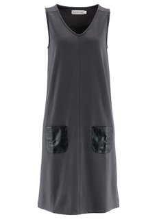 Трикотажное платье Punto di Roma дизайна Maite Kelly (шиферно-серый) Bonprix