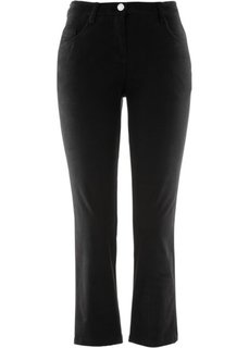 Брюки-стретч 7/8 (черный) Bonprix