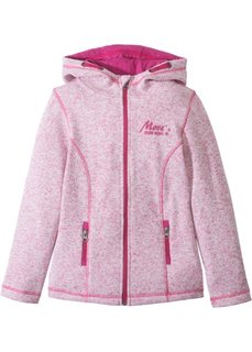 Флисовая куртка (ярко-розовый фламинго/кремовый меланж) Bonprix