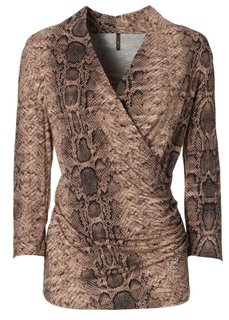 Футболка (коричневый с рисунком змеи) Bonprix
