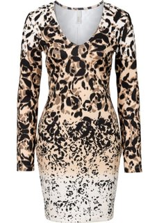 Платье (бежевый с рисунком) Bonprix