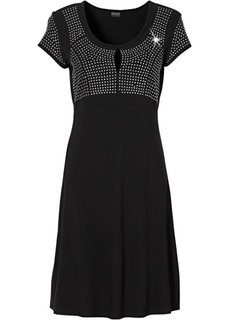 Трикотажное платье (черный) Bonprix