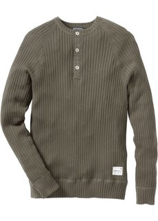 Пуловер (темно-оливковый) Bonprix