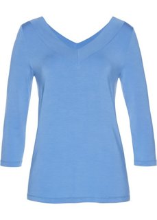 Футболка из модала (голубой) Bonprix