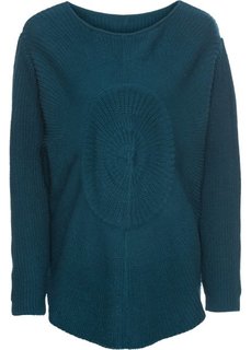 Вязаный пуловер (бирюзовый) Bonprix