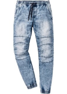 Джинсы без застежки Slim Fit Straight (синий деним) Bonprix