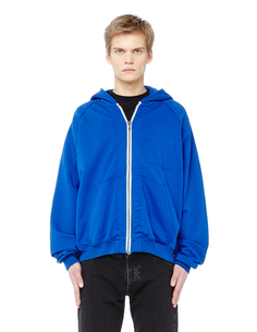 Синяя толстовка на молнии Haider Ackermann