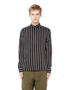 Черная рубашка в тонкую полоску Haider Ackermann