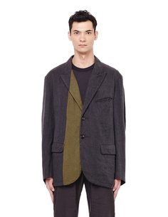 Однобортный льняной пиджак Ziggy Chen