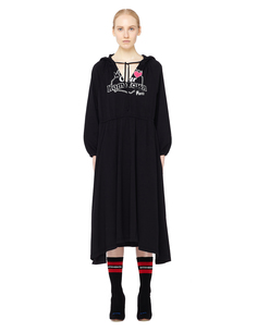 Хлопковое платье с капюшоном Vetements