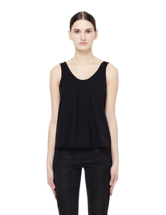 Укороченная майка из хлопка и льна Lost&Found