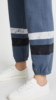 MONROW Vintage Sweatpants with Stripes