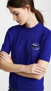 Markus Lupfer Sequin Lip Knit