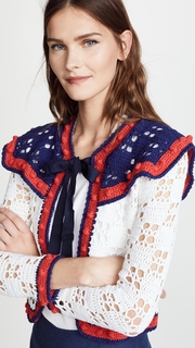 Michaela Buerger Crochet Tie Front Cardigan