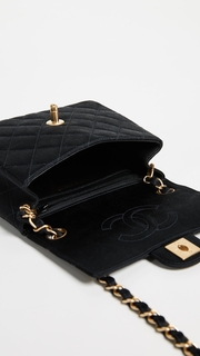 What Goes Around Comes Around Chanel Satin Half Flap Mini Bag