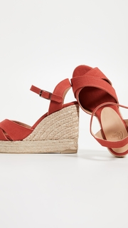 Castaner Blaudell Crisscross Wedge Sandals