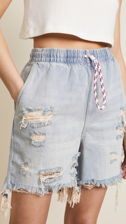 Denim x Alexander Wang Drawstring Boxer Shorts