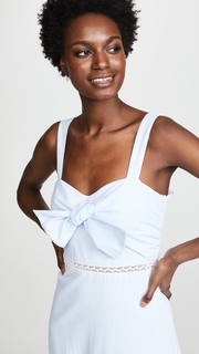 Jonathan Simkhai Striped Cotton Tiered Maxi Dress