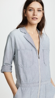 AG Rochelle Chambray Striped Romper