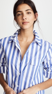 Stateside Oxford Button Down Dress