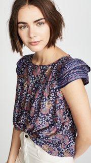 Madewell Chiara Double Ruffle Sleeve Blouse