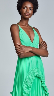 Halston Heritage Pleated Gown