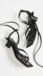 Helmut Lang Knotted Mid Heel Sandals