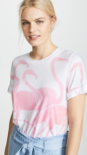 Sol Angeles Flamingo Rolled Crew Tee