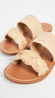 Soludos Raffia Braided Slide Sandals