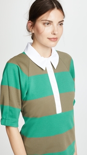 Tibi Rugby Polo Top