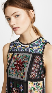 alice + olivia Marcelina Embroidered Dress