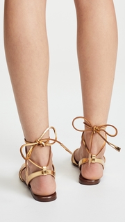 Veronica Beard Fawn Tie Sandals
