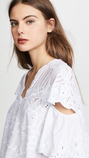 Jonathan Simkhai Scalloped Cutout Top
