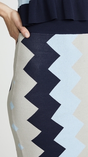 VETIVER Rockaway Zigzag Skirt