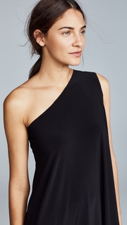Norma Kamali Kamali Kulture One Shoulder Diagonal Tunic