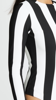 GOLDSIGN The Wide Stripe Bodysuit