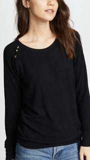 Chaser Lace Up Raglan Pullover