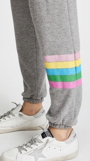 Chaser Rainbow Stripe Sweatpants