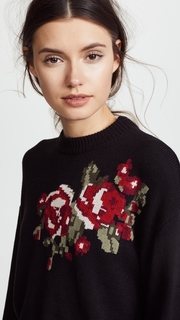 cupcakes and cashmere Pullover with Rose Design