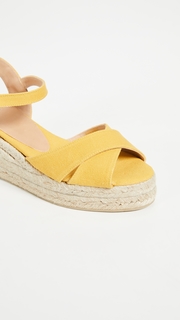 Castaner Blaudell Crisscross Low Wedges
