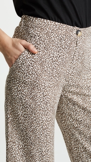 Jenni Kayne Leopard Cropped Pants